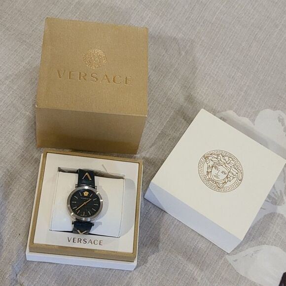 Versace V-Twist Blue Watch NEW - Picture 10 of 10